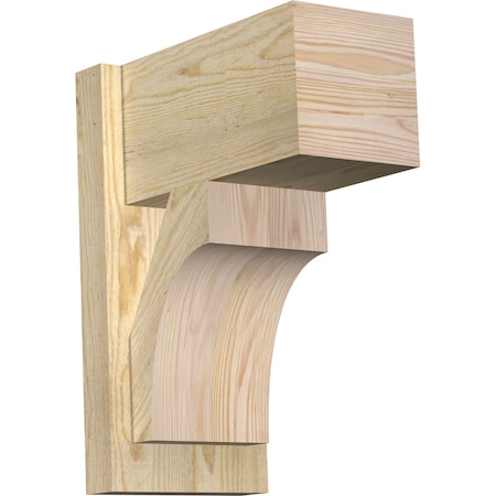 Ekena Millwork Westlake Block Rough Sawn Outlooker, Douglas Fir, 8"W x 14"D x 18"H OUT08X14X18WTL05RDF